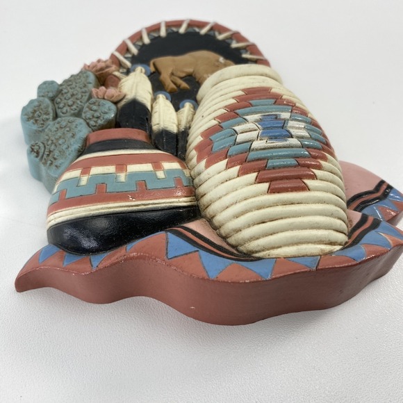 HOME INTERIORS SOUTHWESTERN LOOK PLAQUE WALL HANGING #3374 1B & 2b Desert Decor - Picture 3 of 13